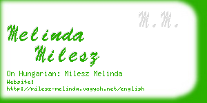 melinda milesz business card